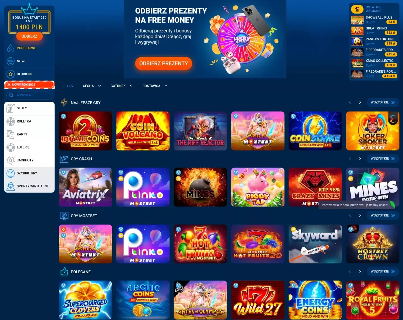 Mostbet kasyno Najlepsze gry kasynowe online