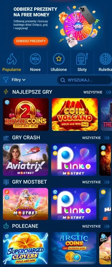 Mostbet kasyno Najlepsze gry kasynowe online